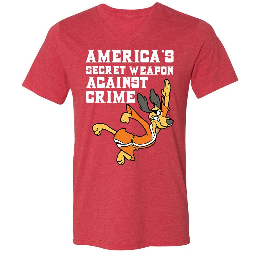 Unisex V-Neck T-Shirt - DTSYVF12 - Heather Red - 16