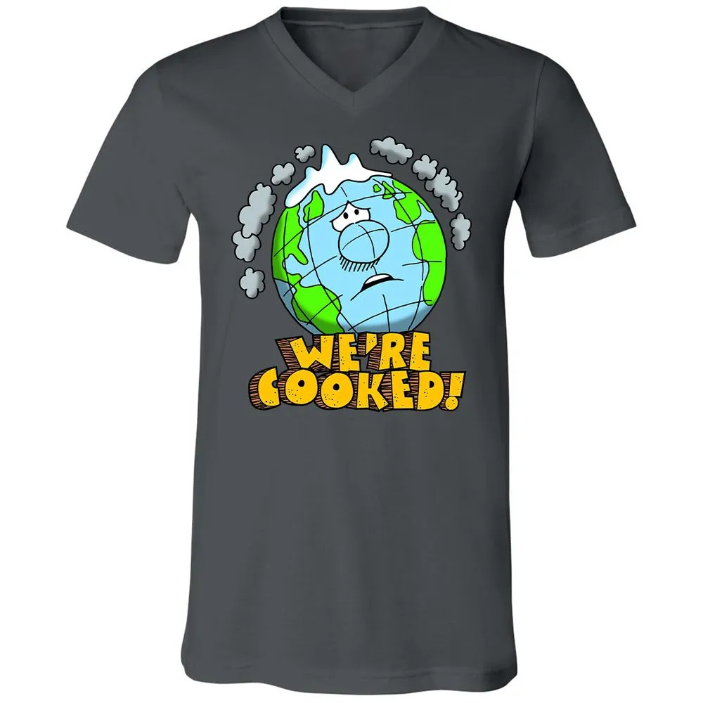 Unisex V-Neck T-Shirt - 5FMRF3AS - Asphalt - 12