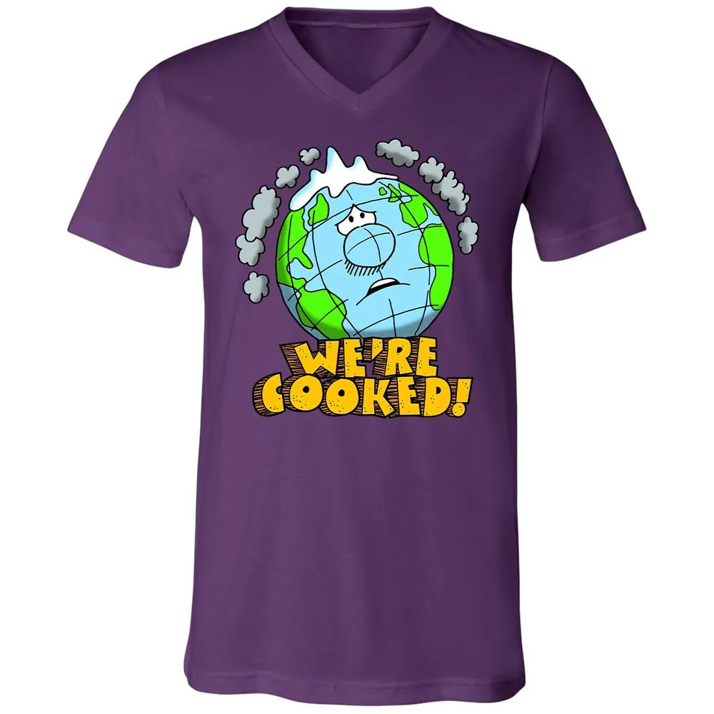 Unisex V-Neck T-Shirt - 5FMRF3AS - Team Purple - 9