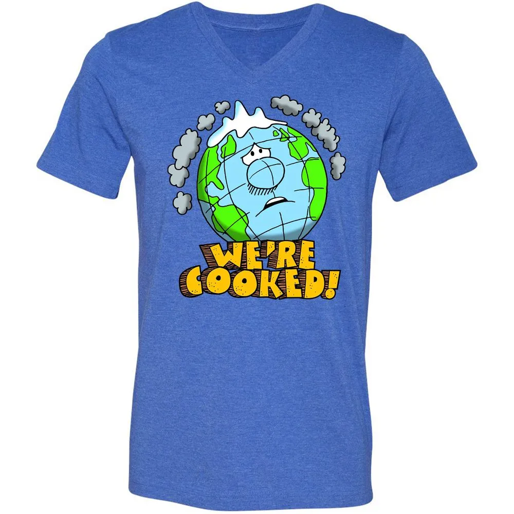 Unisex V-Neck T-Shirt - 5FMRF3AS - Heather True Royal - 14