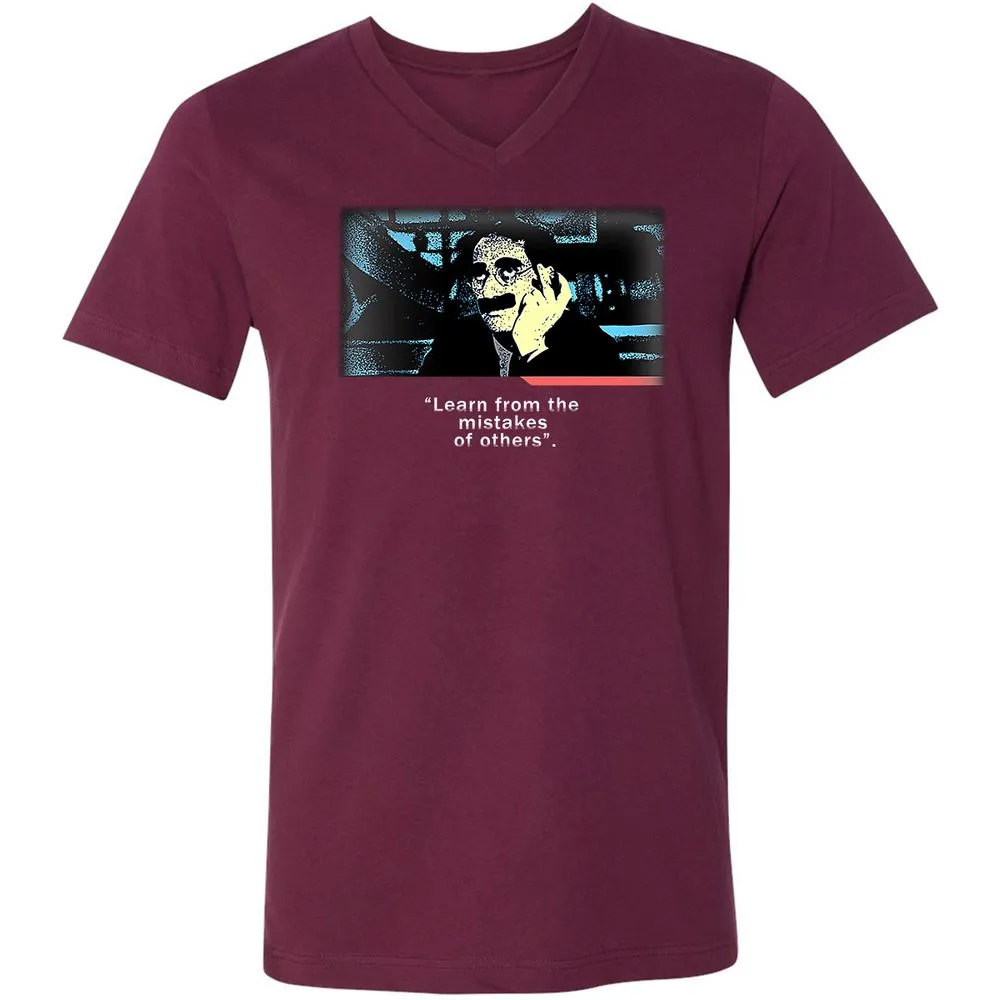 Unisex V-Neck T-Shirt - XW3481BG - Maroon - 6