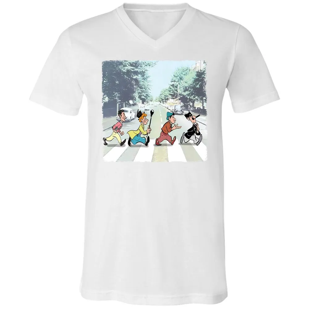 Unisex V-Neck T-Shirt - QHCA25TH - White - 5