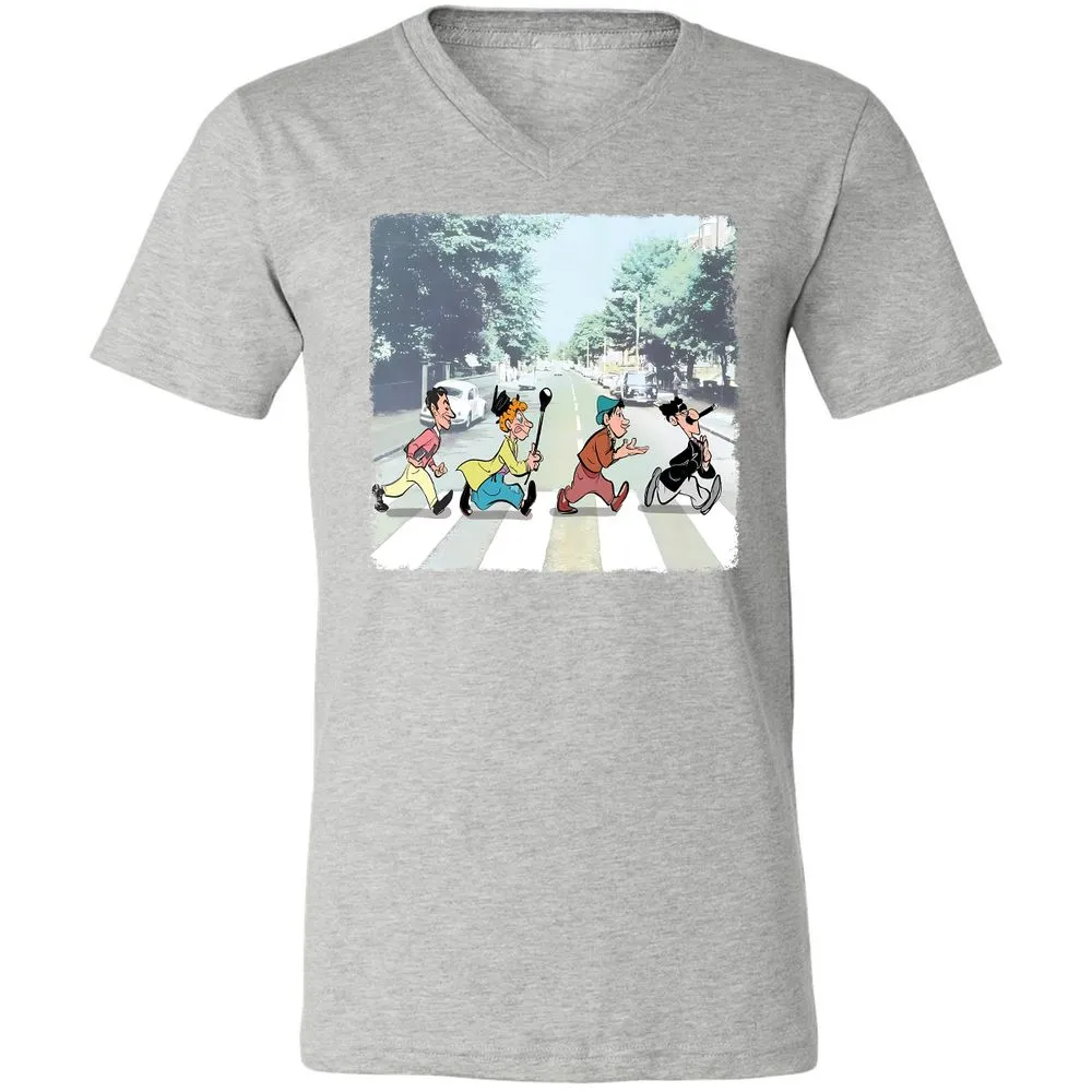 Unisex V-Neck T-Shirt - QHCA25TH - Athletic Heather - 7