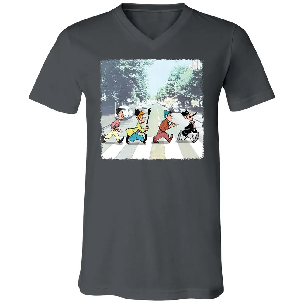 Unisex V-Neck T-Shirt - QHCA25TH - Asphalt - 12