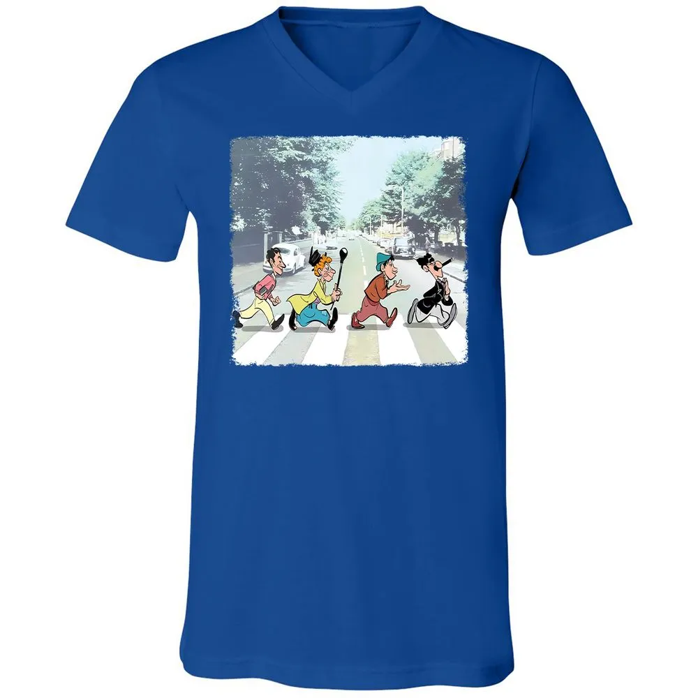 Unisex V-Neck T-Shirt - QHCA25TH - True Royal - 4