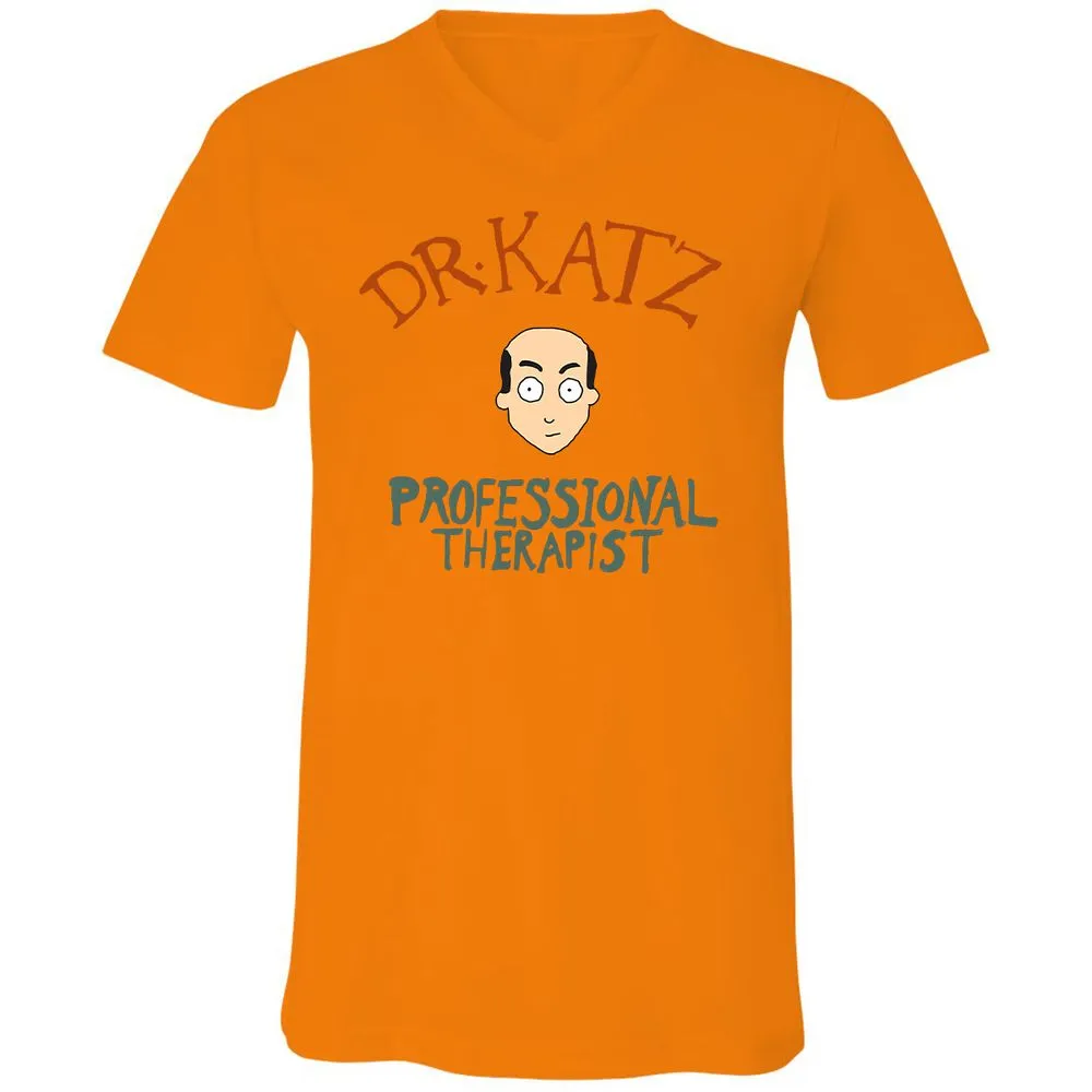 Unisex V-Neck T-Shirt - FSL9F9YQ - Orange - 11