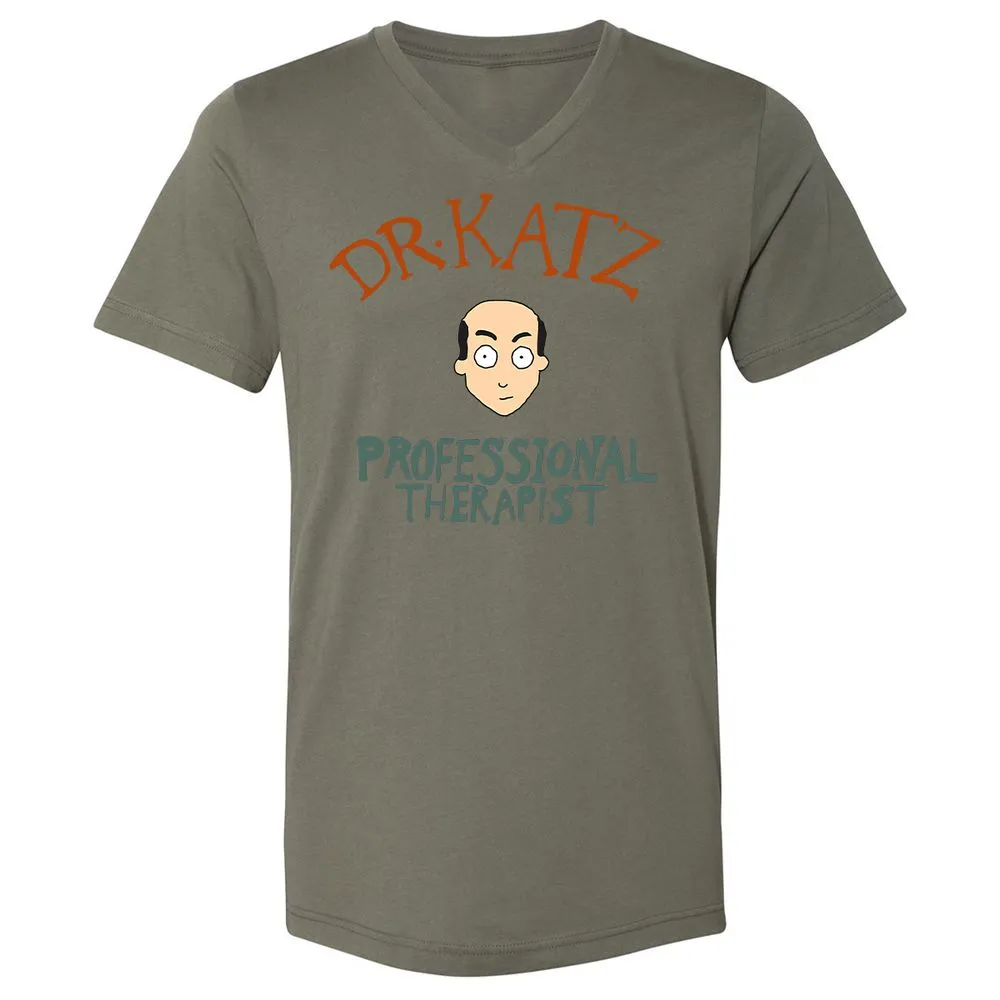 Unisex V-Neck T-Shirt - FSL9F9YQ - Military Green - 10