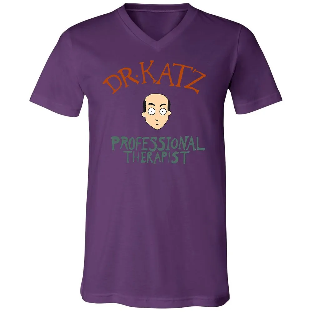 Unisex V-Neck T-Shirt - FSL9F9YQ - Team Purple - 9