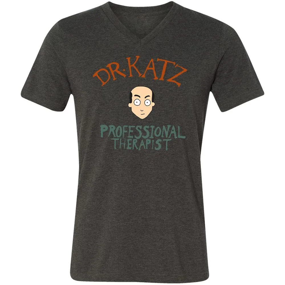 Unisex V-Neck T-Shirt - FSL9F9YQ - Dark Grey Heather - 8