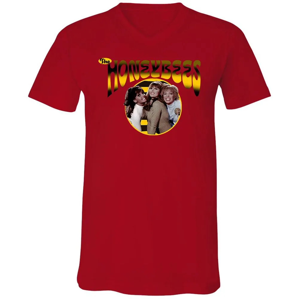 Unisex V-Neck T-Shirt - ZV6SXD33 - Red - 3