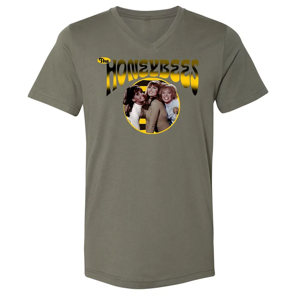 Unisex V-Neck T-Shirt - ZV6SXD33 - Military Green - 10