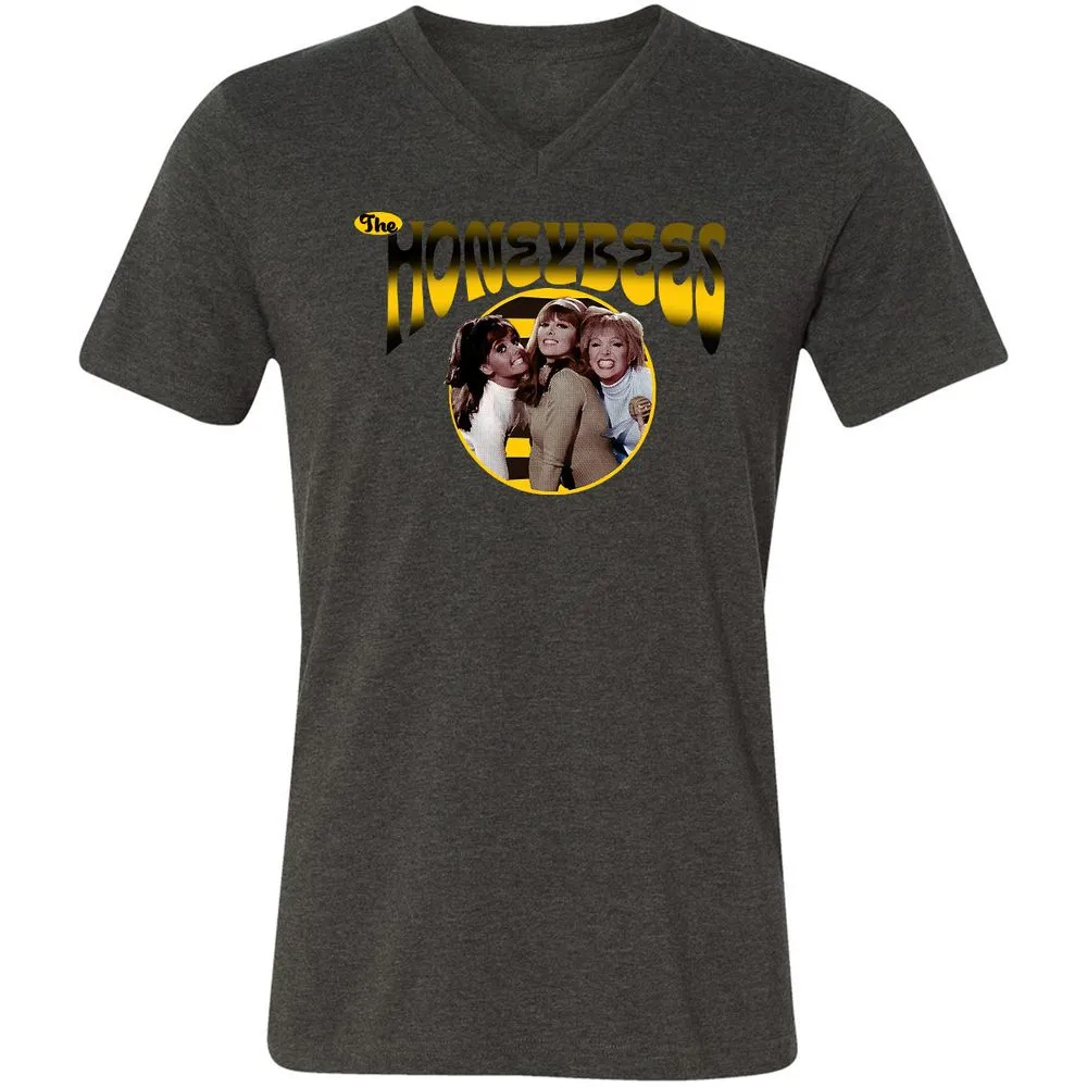 Unisex V-Neck T-Shirt - ZV6SXD33 - Dark Grey Heather - 8