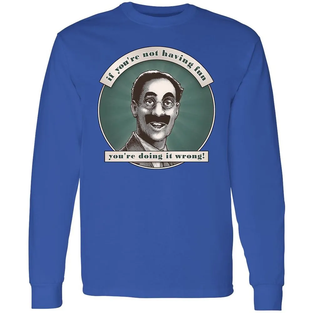 Long Sleeve T-Shirt - 71YCA7SH - Royal - 8