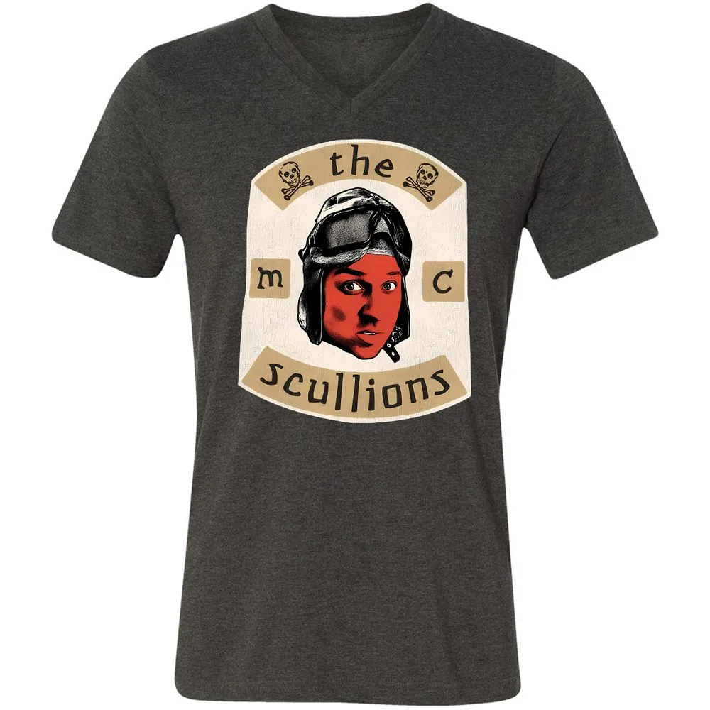 Unisex V-Neck T-Shirt - U55SWYSS - Dark Grey Heather - 8