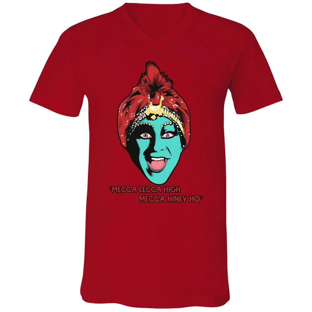 Unisex V-Neck T-Shirt - 3X583ZH3 - Red - 3