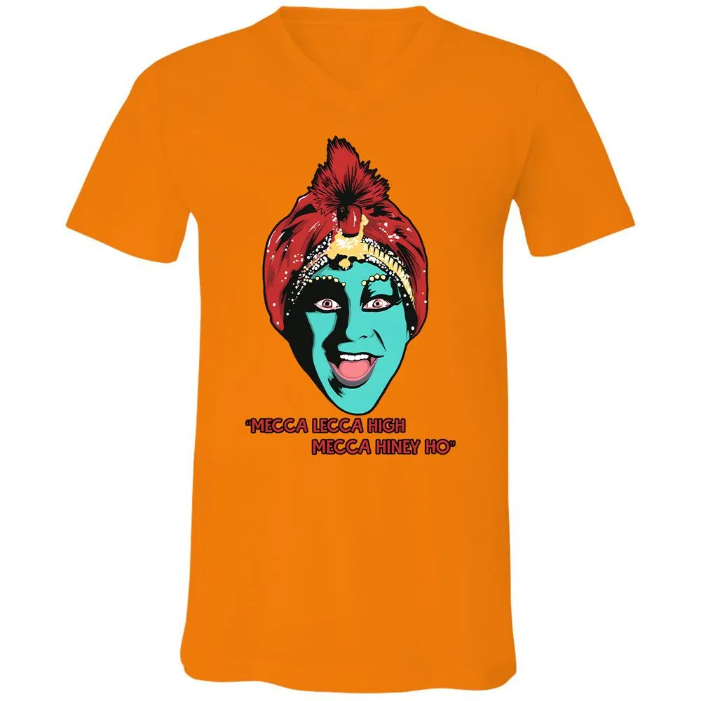 Unisex V-Neck T-Shirt - 3X583ZH3 - Orange - 11