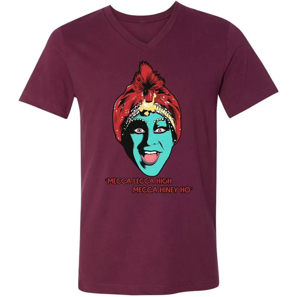 Unisex V-Neck T-Shirt - 3X583ZH3 - Maroon - 6