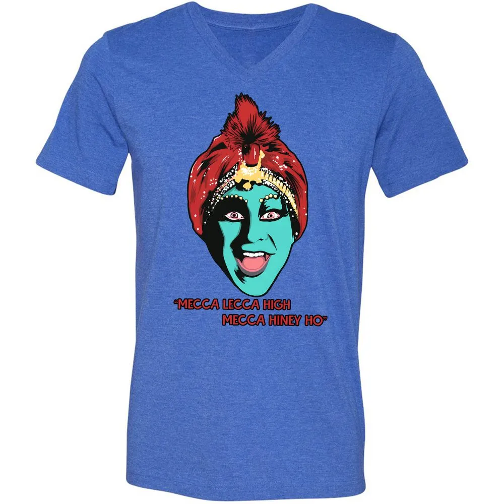 Unisex V-Neck T-Shirt - 3X583ZH3 - Heather True Royal - 14