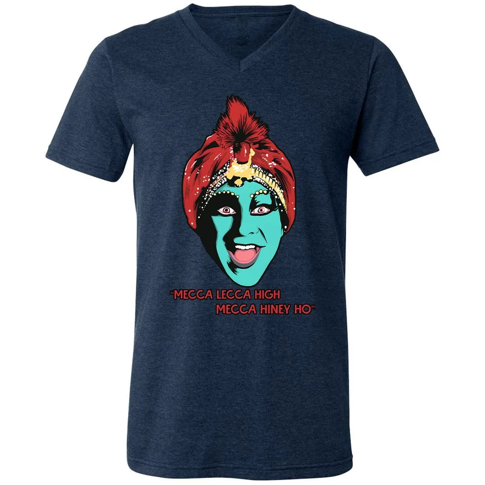 Unisex V-Neck T-Shirt - 3X583ZH3 - Heather Navy - 15