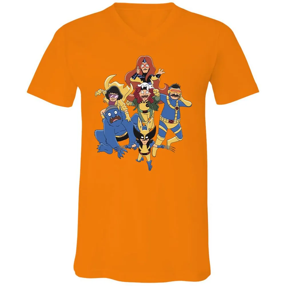 Unisex V-Neck T-Shirt - 7776BKPA - Orange - 11