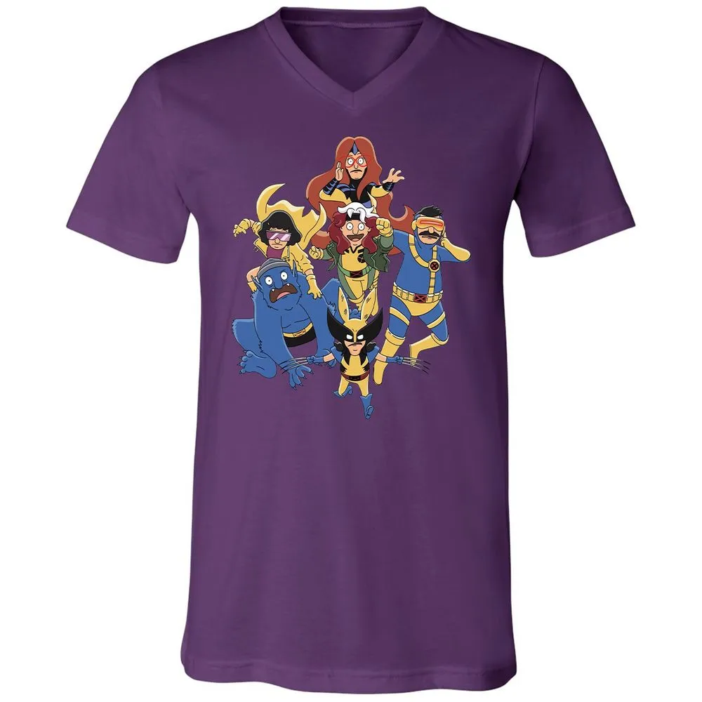 Unisex V-Neck T-Shirt - 7776BKPA - Team Purple - 9