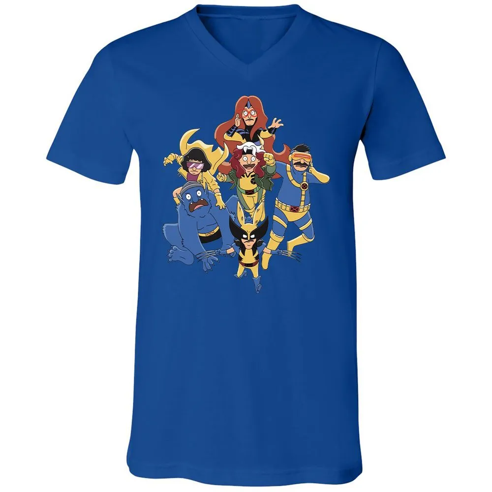 Unisex V-Neck T-Shirt - 7776BKPA - True Royal - 4