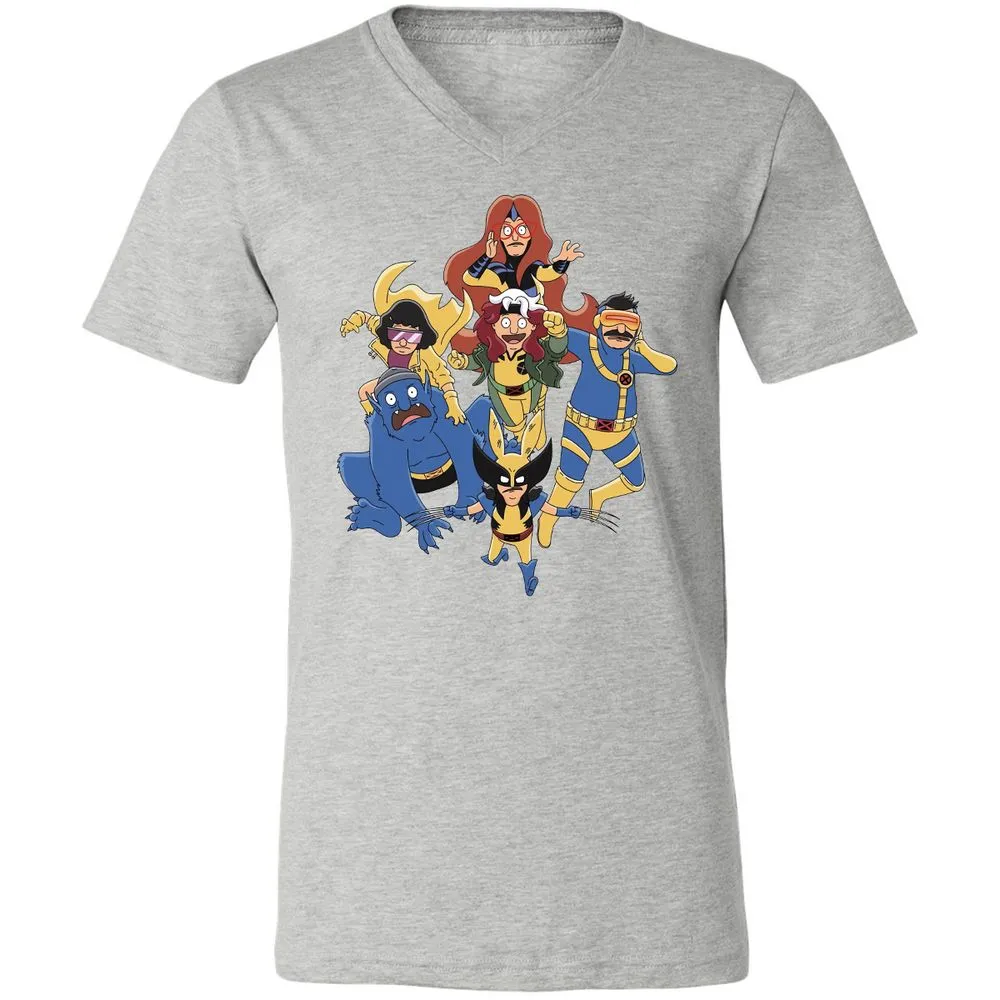 Unisex V-Neck T-Shirt - 7776BKPA - Athletic Heather - 7