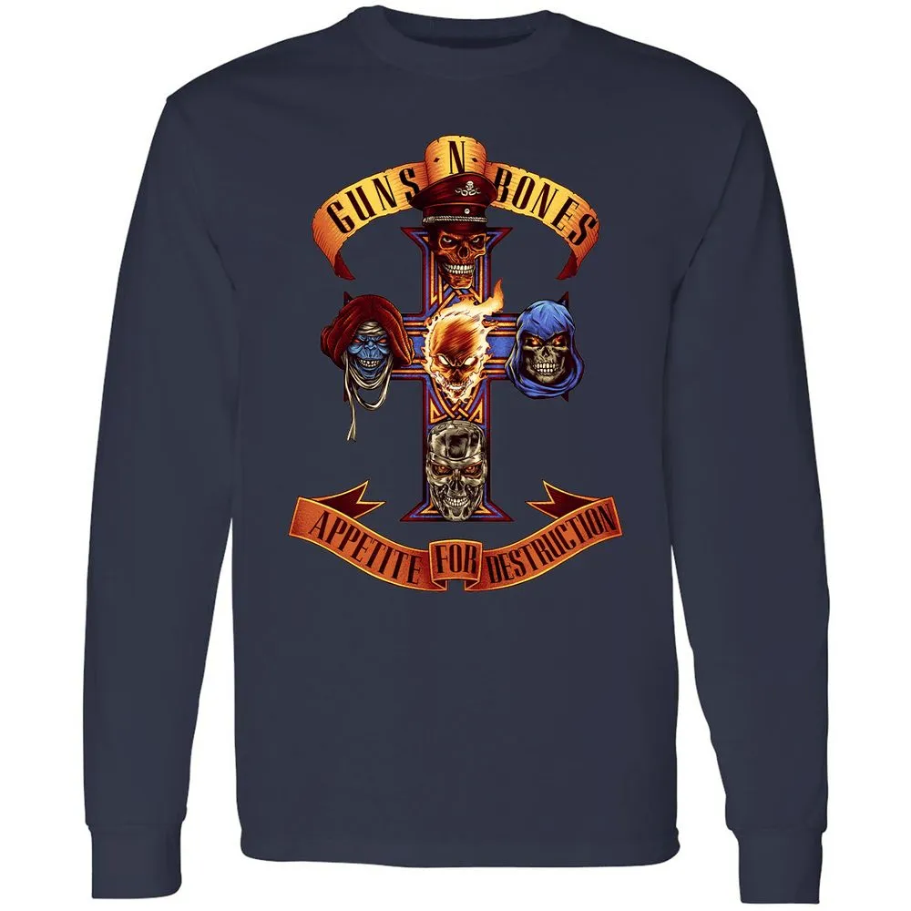 Long Sleeve T-Shirt - ZNNFA47D - Navy - 2