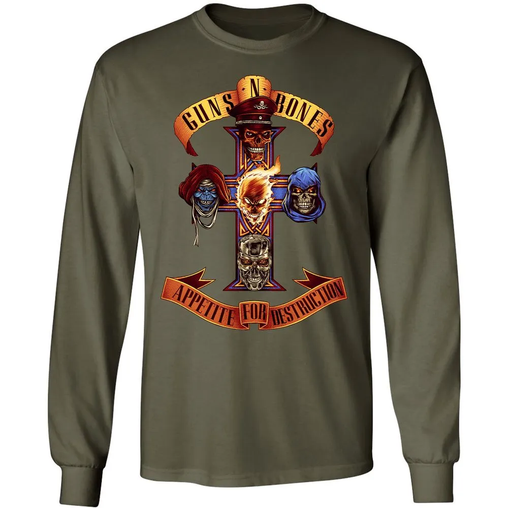 Long Sleeve T-Shirt - ZNNFA47D - Military Green - 16