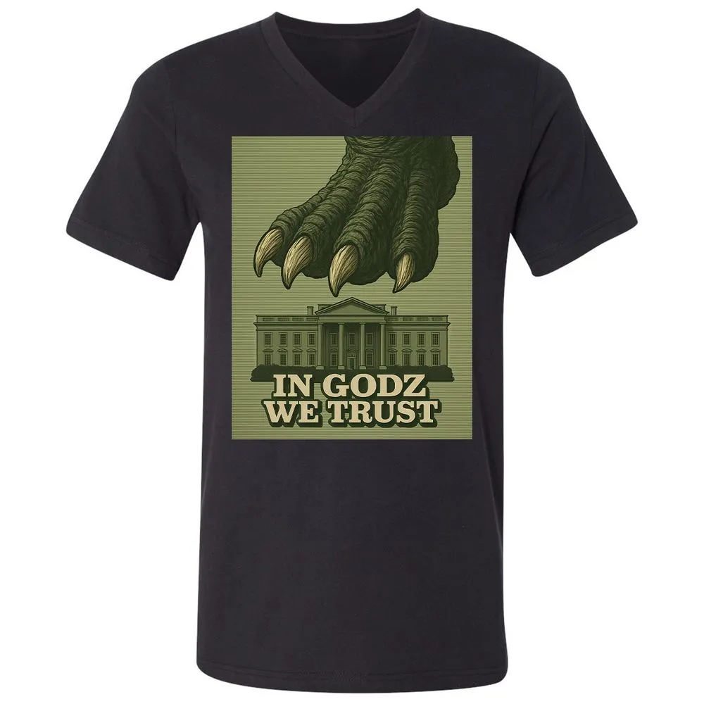 Unisex V-Neck T-Shirt - NJMADRS8 - Black - 1