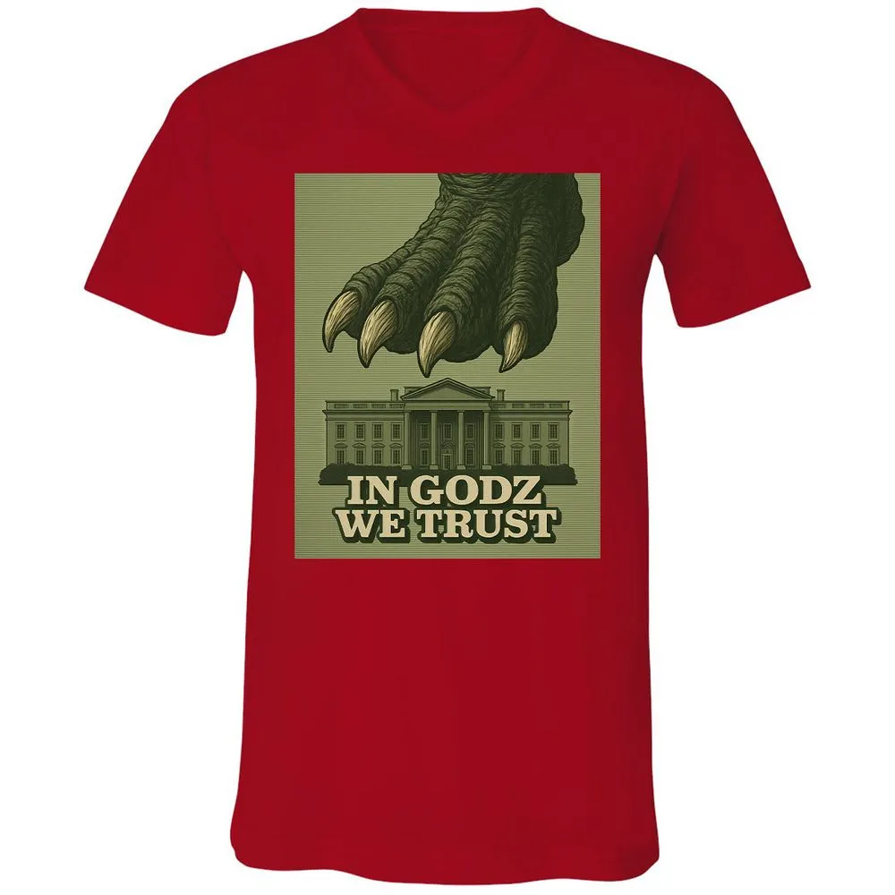 Unisex V-Neck T-Shirt - NJMADRS8 - Red - 3