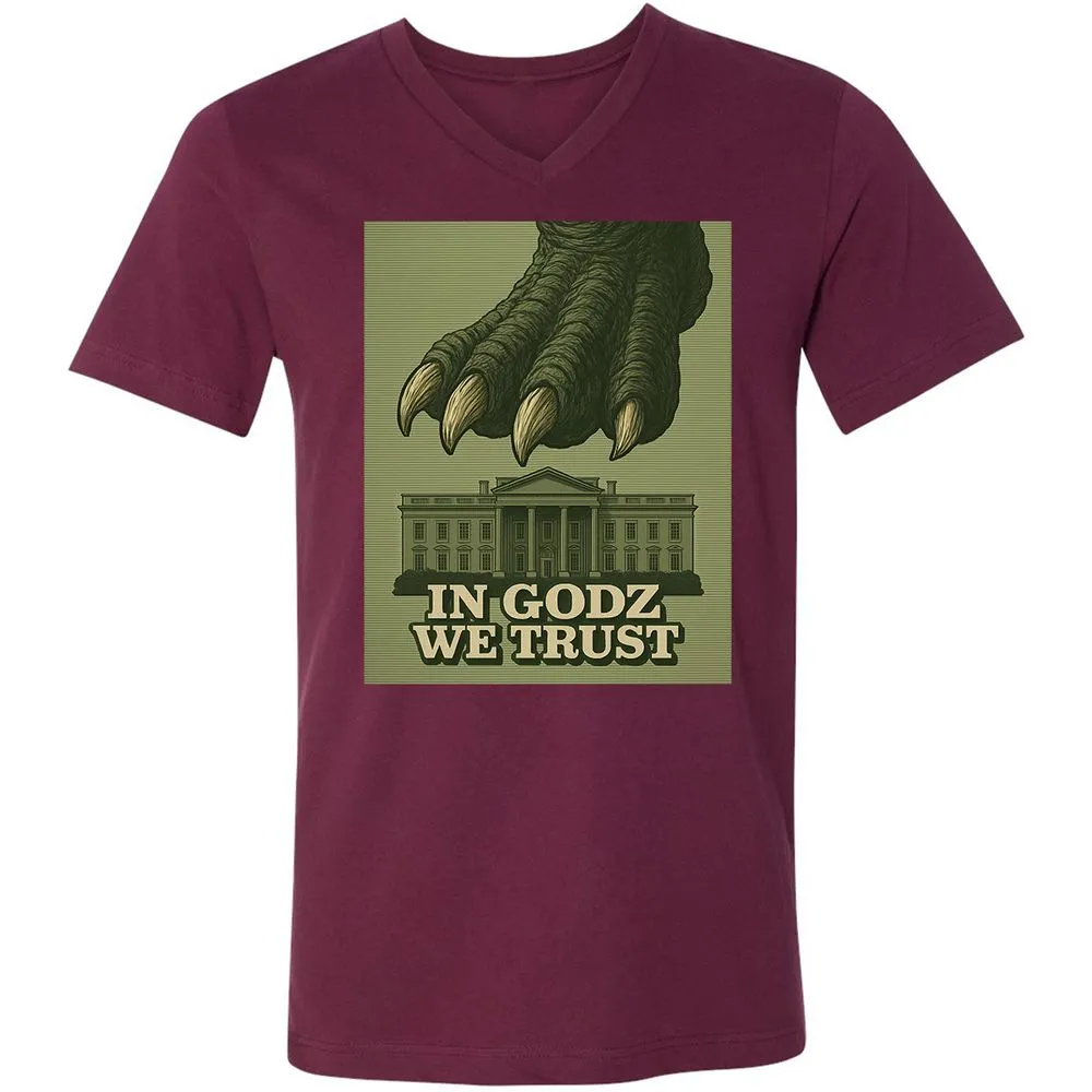 Unisex V-Neck T-Shirt - NJMADRS8 - Maroon - 6