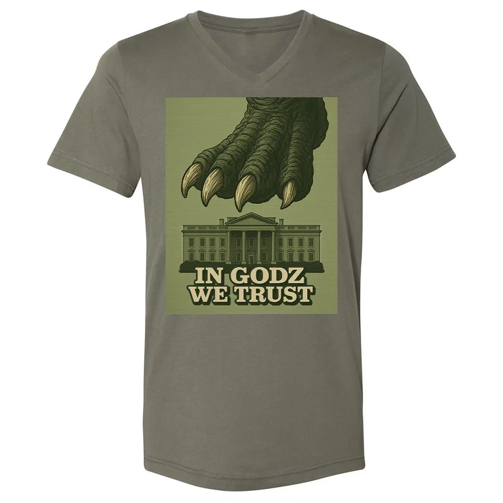 Unisex V-Neck T-Shirt - NJMADRS8 - Military Green - 10