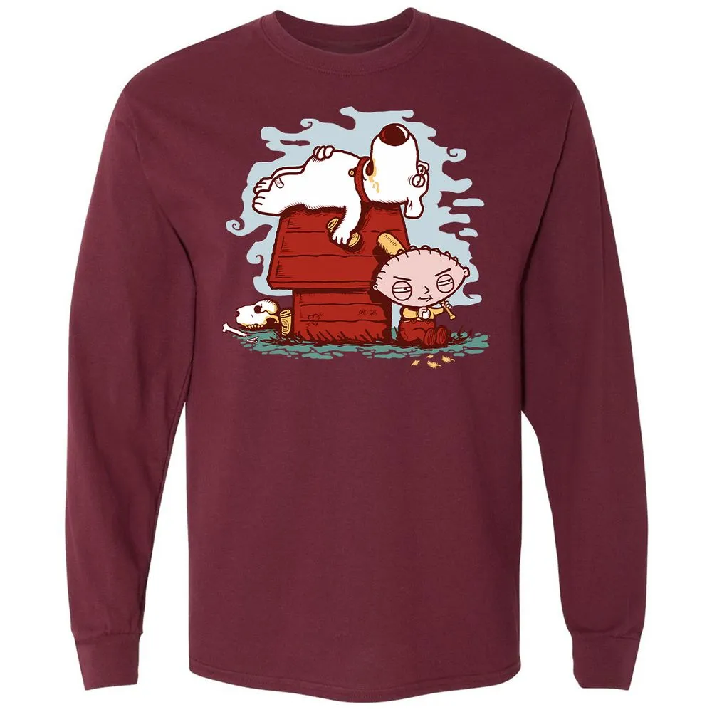Long Sleeve T-Shirt - DBN2NHC4 - Maroon - 11
