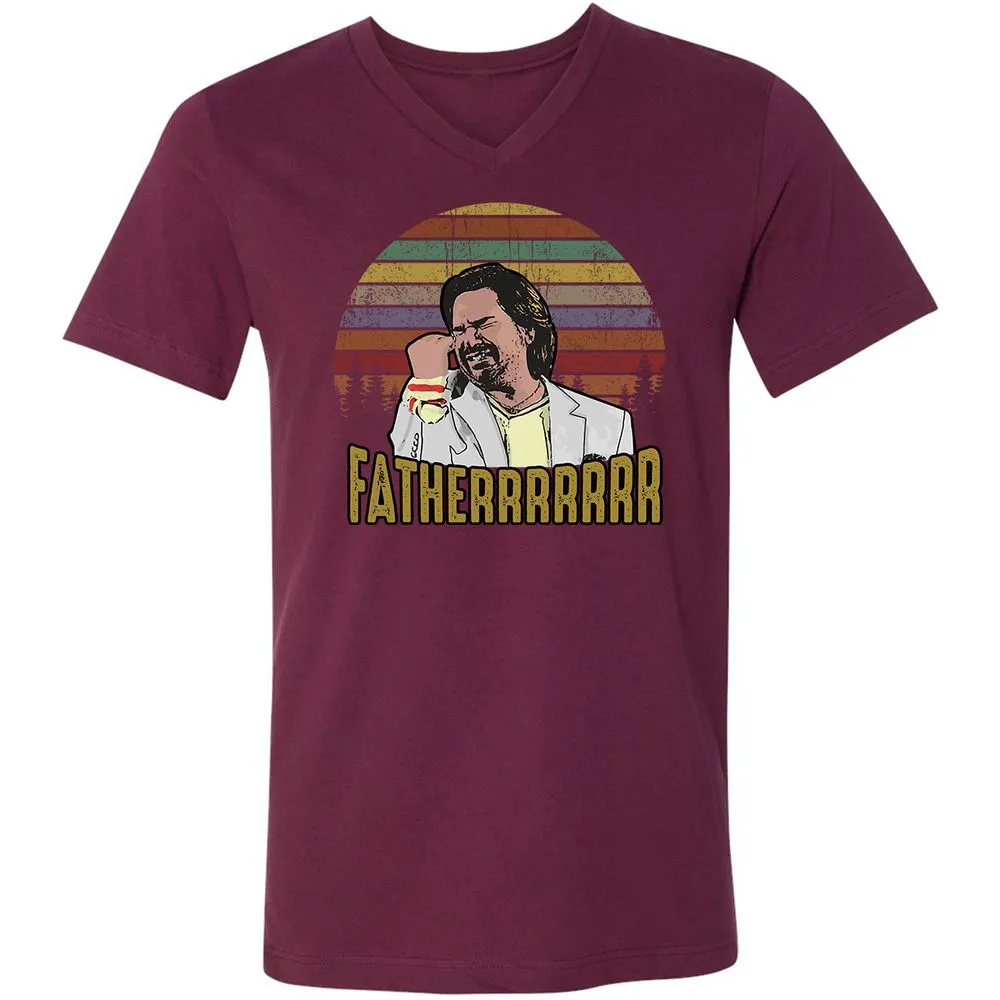 Unisex V-Neck T-Shirt - C7WPVRQJ - Maroon - 6