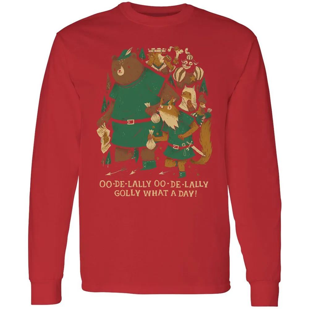 Long Sleeve T-Shirt - 7QNDZFWP - Red - 14