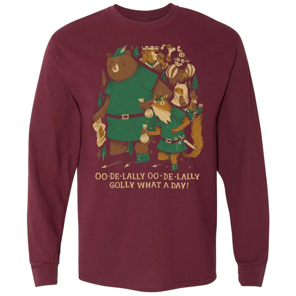 Long Sleeve T-Shirt - 7QNDZFWP - Maroon - 11