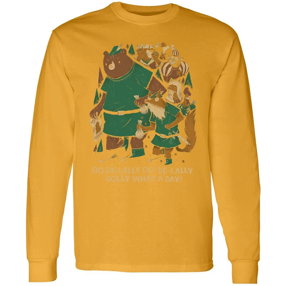Long Sleeve T-Shirt - 7QNDZFWP - Gold - 9