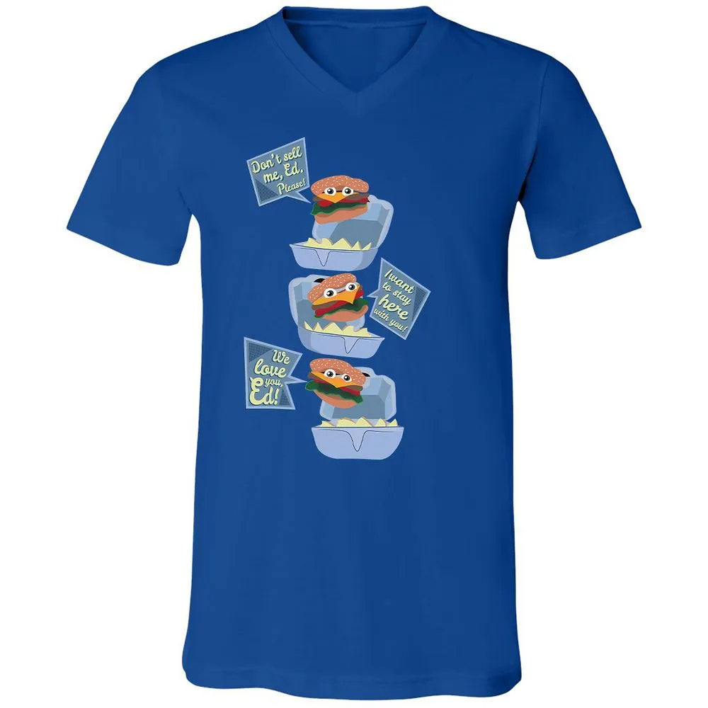 Unisex V-Neck T-Shirt - Z7P2HVQ4 - True Royal - 4