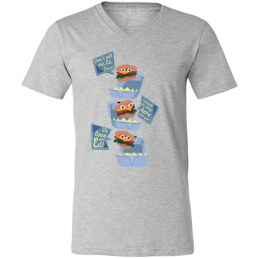 Unisex V-Neck T-Shirt - Z7P2HVQ4 - Athletic Heather - 7