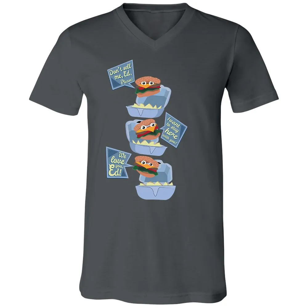 Unisex V-Neck T-Shirt - Z7P2HVQ4 - Asphalt - 12