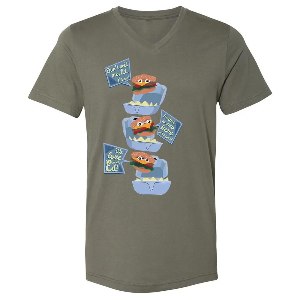 Unisex V-Neck T-Shirt - Z7P2HVQ4 - Military Green - 10