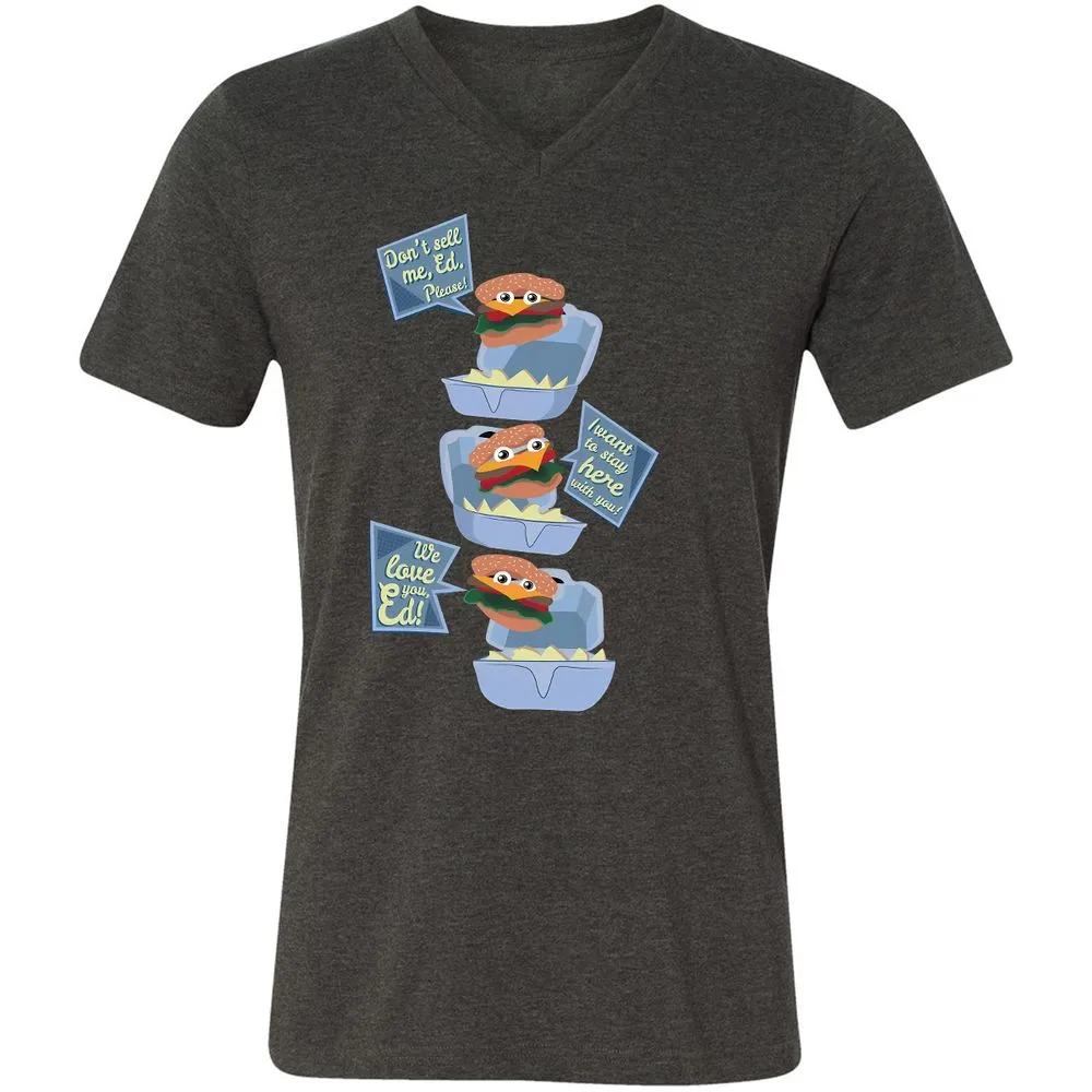 Unisex V-Neck T-Shirt - Z7P2HVQ4 - Dark Grey Heather - 8