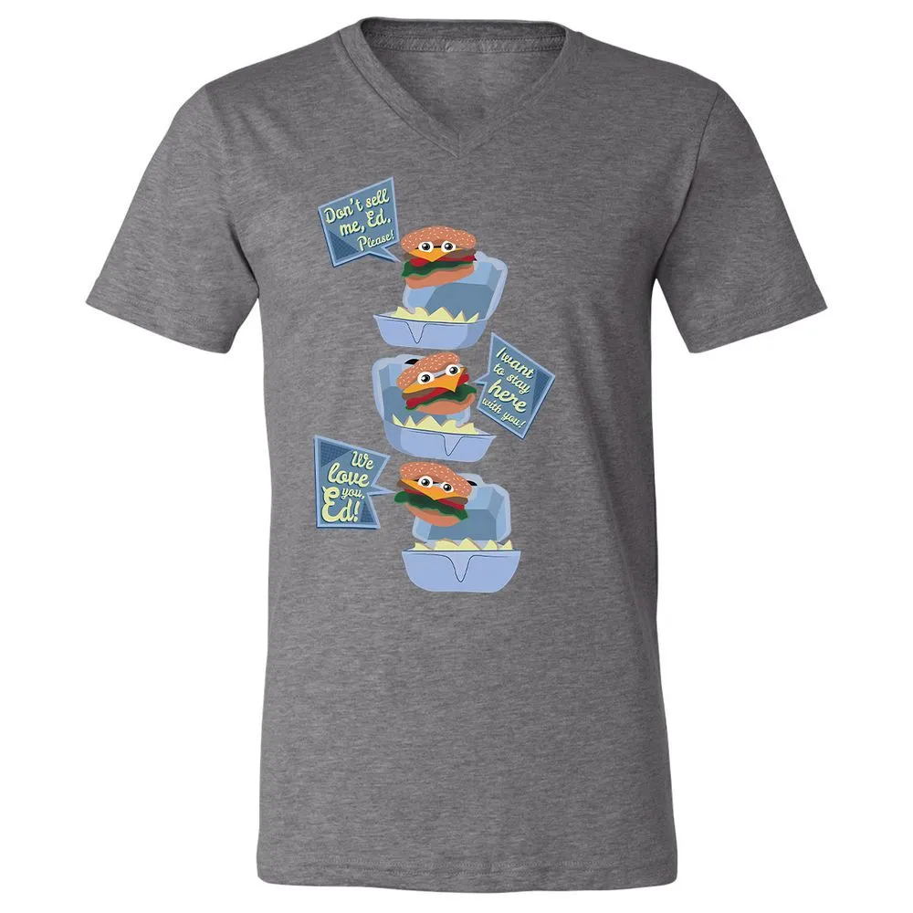 Unisex V-Neck T-Shirt - Z7P2HVQ4 - Deep Heather - 13