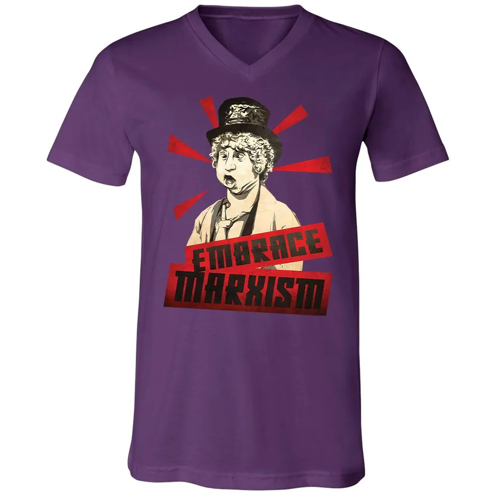 Unisex V-Neck T-Shirt - LASKZSRH - Team Purple - 9