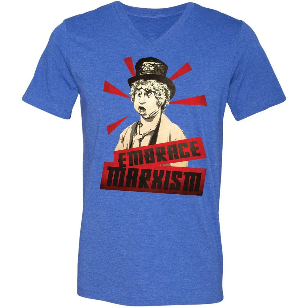 Unisex V-Neck T-Shirt - LASKZSRH - Heather True Royal - 14
