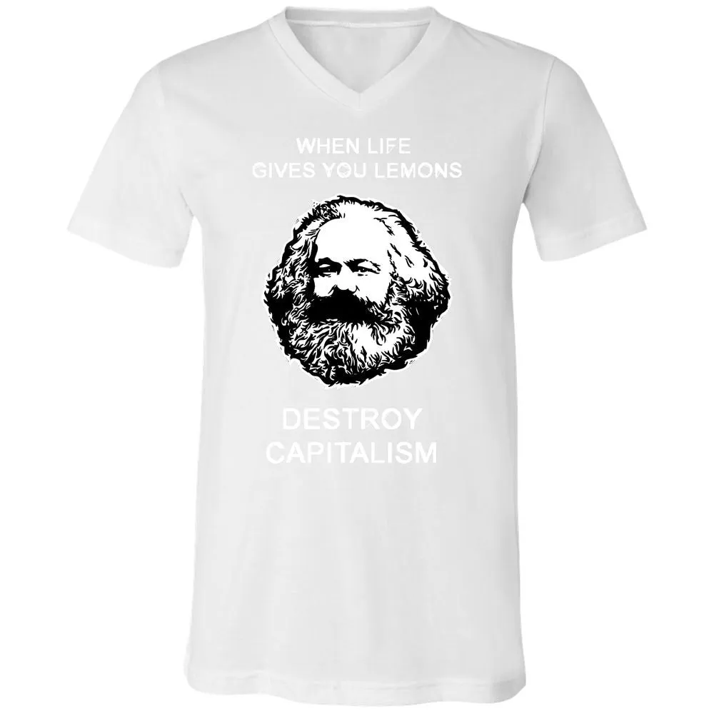 Unisex V-Neck T-Shirt - V4CQRWM8 - White - 5