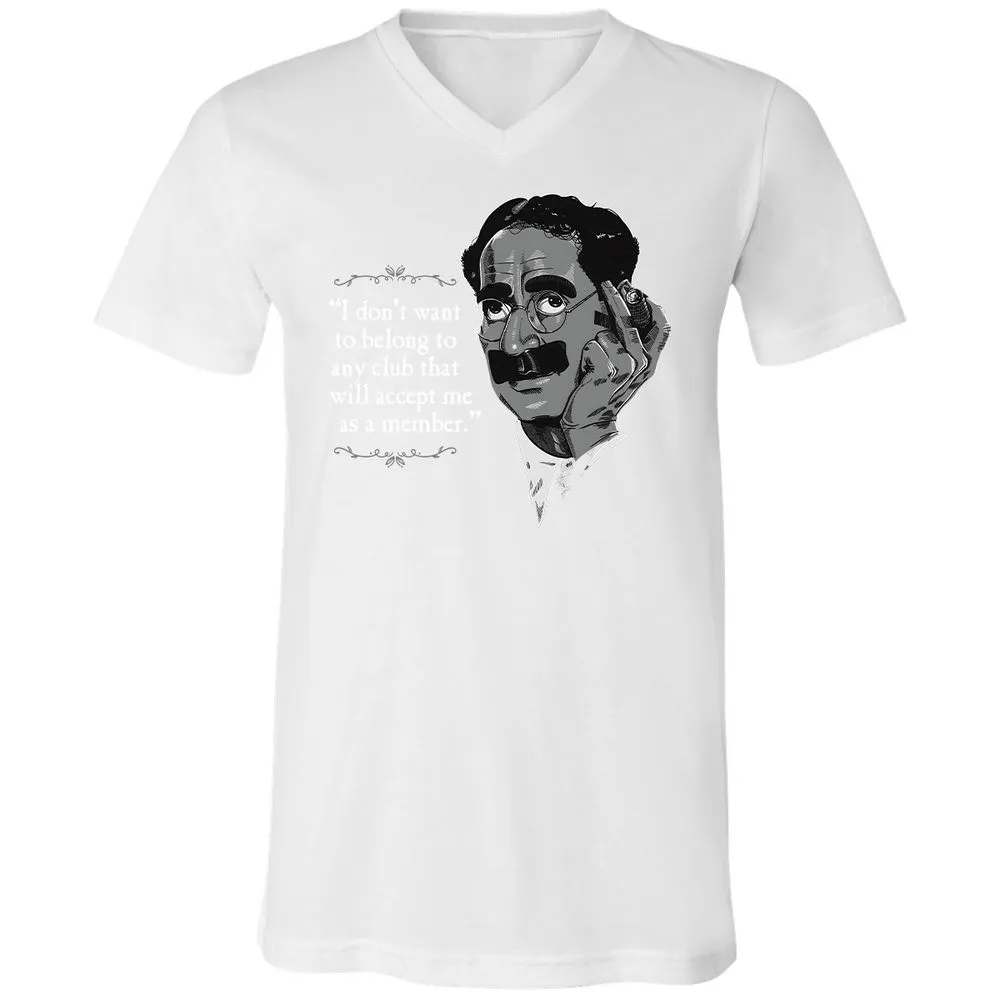Unisex V-Neck T-Shirt - 9YLF2D9P - White - 5