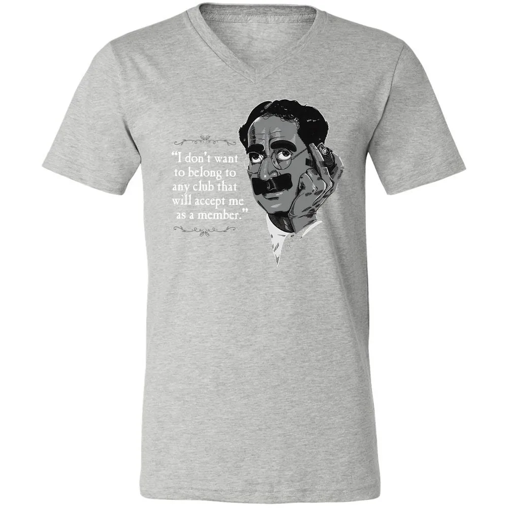 Unisex V-Neck T-Shirt - 9YLF2D9P - Athletic Heather - 7