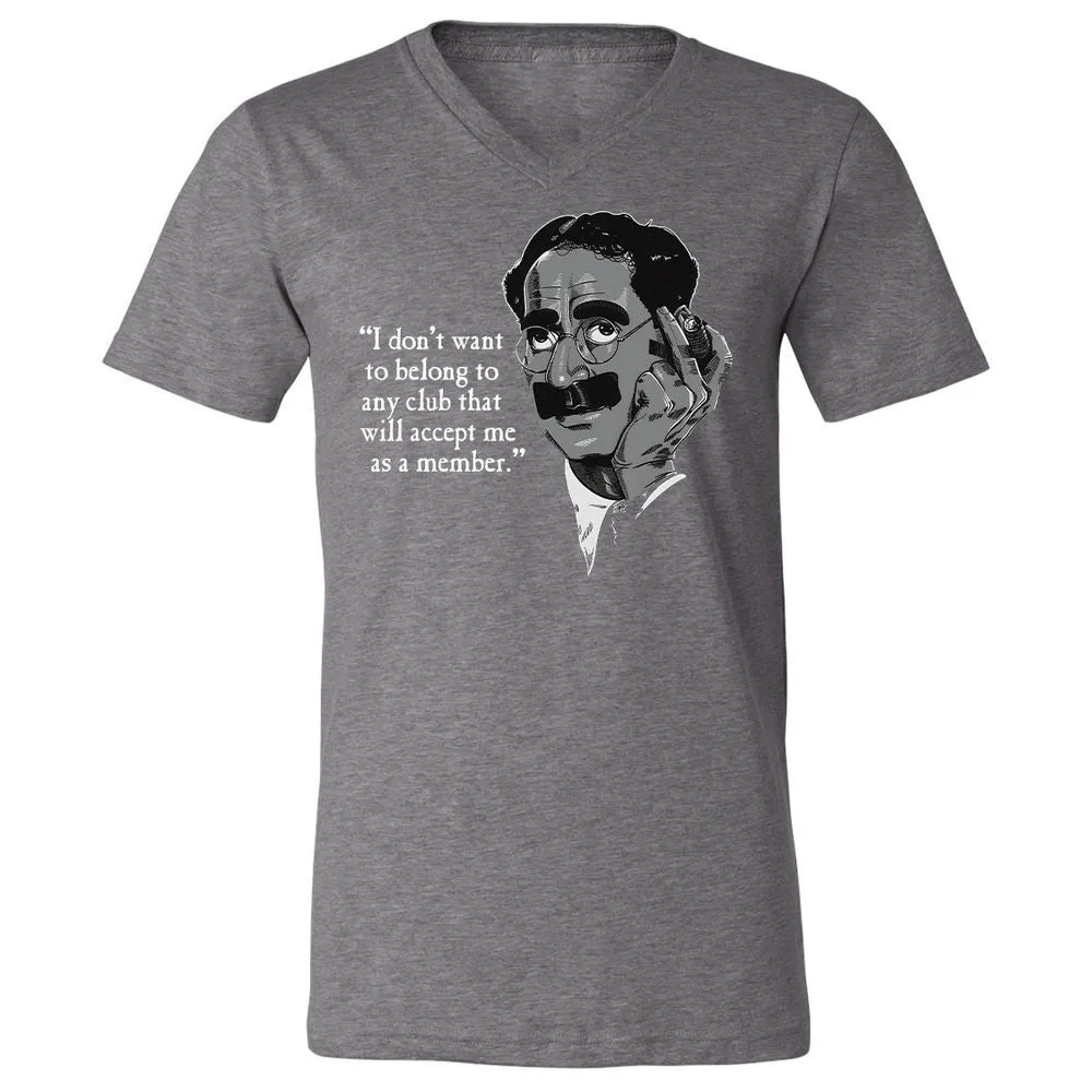 Unisex V-Neck T-Shirt - 9YLF2D9P - Deep Heather - 13